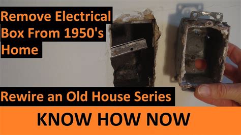 how to remove a electrical box for an outlet|removing old electrical boxes.